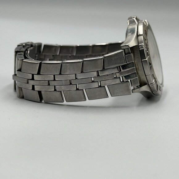 Wenger Swiss Military Watch Men Silver Tone White Dial Date Window New Battery - Picture 7 of 14